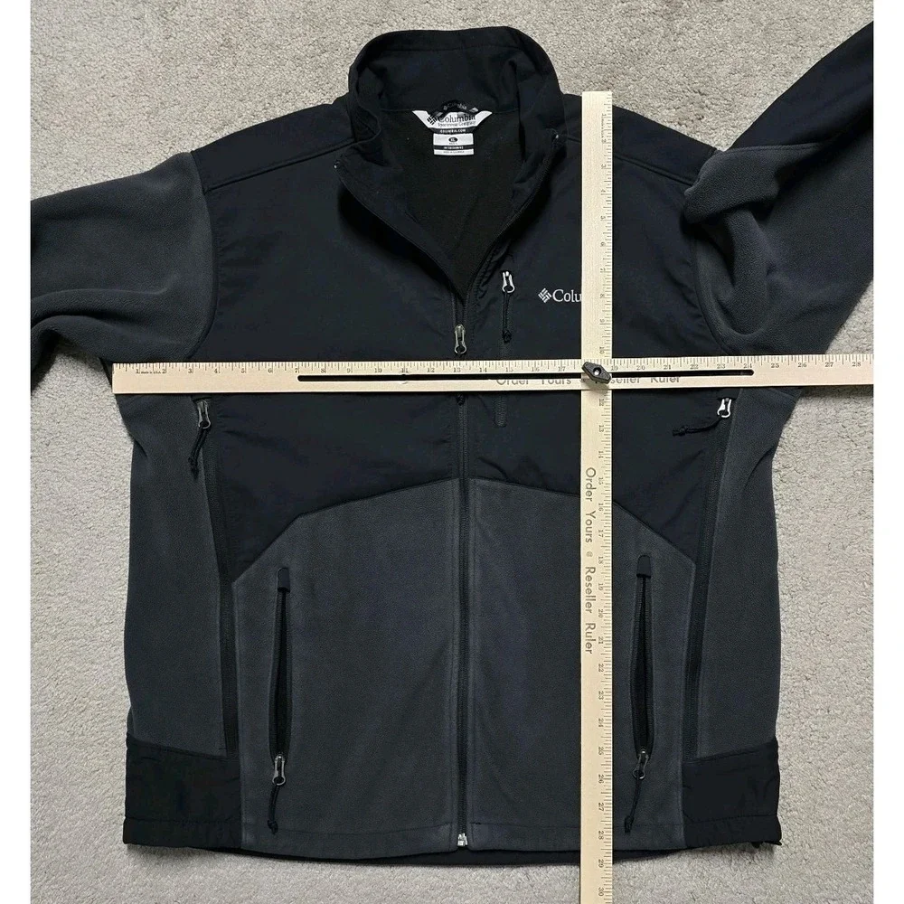 Columbia Interchange‎ Ten Trail III Fleece Full Zip Jacket Mens XL Vented Omni